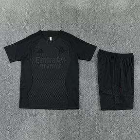Completino Manica Corta Real Madrid 26/27 Uomo Nero | Kit Allenamento