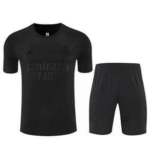 Completino Manica Corta Real Madrid 26/27 Uomo Nero | Kit Allenamento