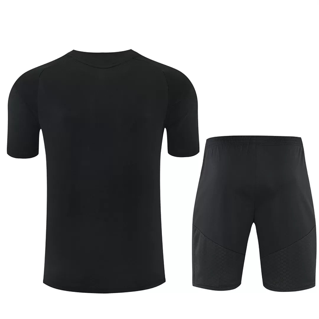 Completino Manica Corta Real Madrid 26/27 Uomo Nero | Kit Allenamento