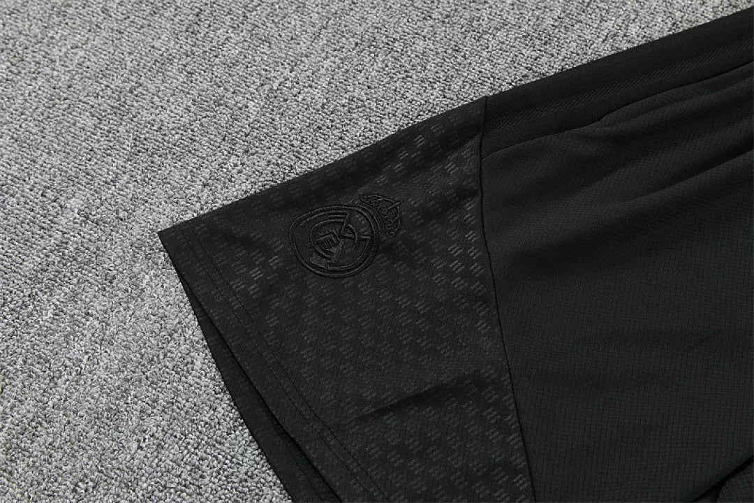 Completino Manica Corta Real Madrid 26/27 Uomo Nero | Kit Allenamento