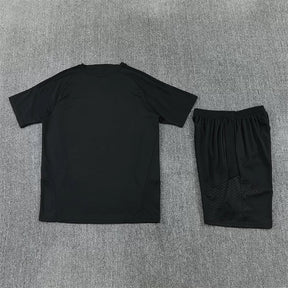 Completino Manica Corta Real Madrid 26/27 Uomo Nero | Kit Allenamento