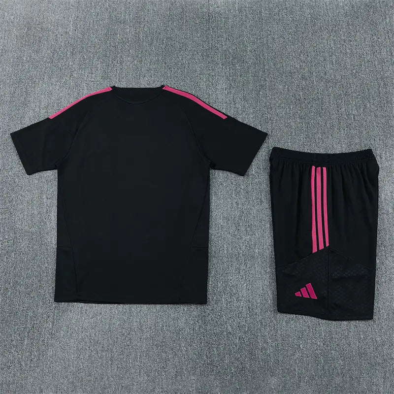 Completino Manica Corta Real Madrid 26/27 Uomo Nero | Kit Allenamento