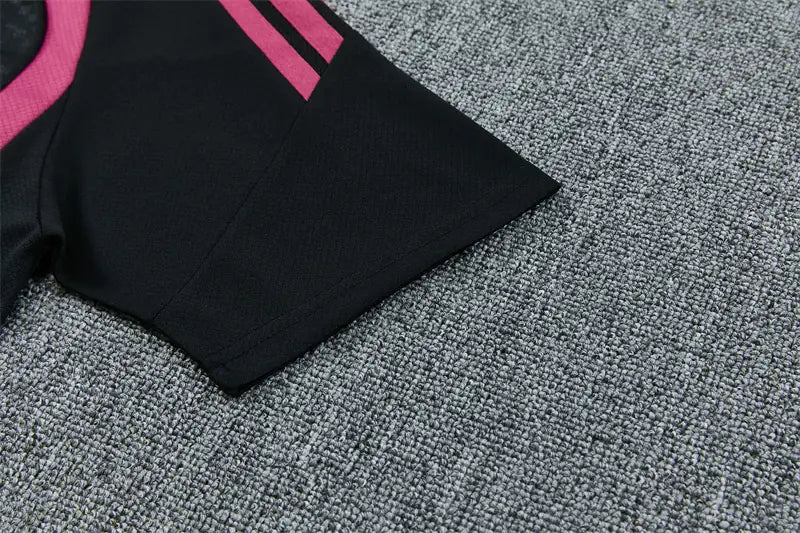 Completino Manica Corta Real Madrid 26/27 Uomo Nero | Kit Allenamento