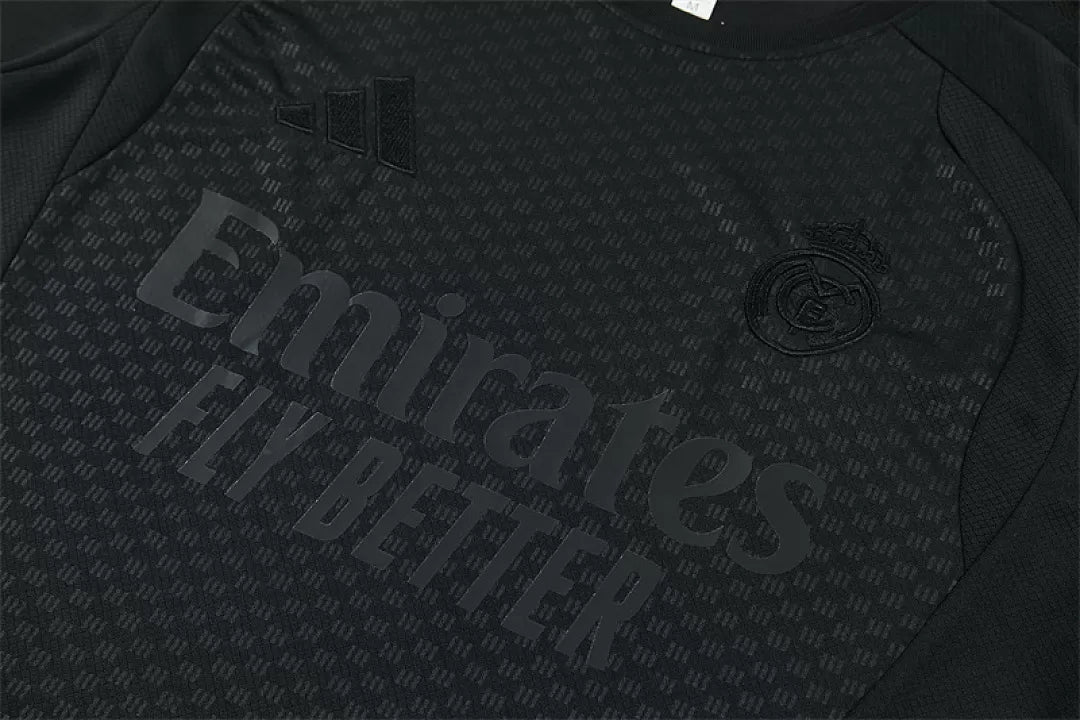 Completino Manica Corta Real Madrid 26/27 Uomo Nero | Kit Allenamento
