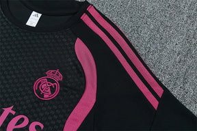 Completino Manica Corta Real Madrid 26/27 Uomo Nero | Kit Allenamento