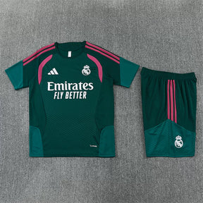 Completino Manica Corta Real Madrid 26/27 Uomo Verde | Kit Allenamento