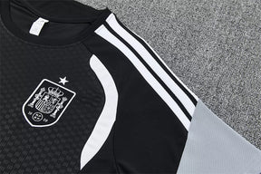 Completino Manica Corta Spagna 2026 Uomo Nero | Kit Allenamento