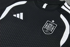 Completino Manica Corta Spagna 2026 Uomo Nero | Kit Allenamento