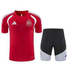 Completino Manica Corta Spagna 2026 Uomo Rosso | Kit Allenamento