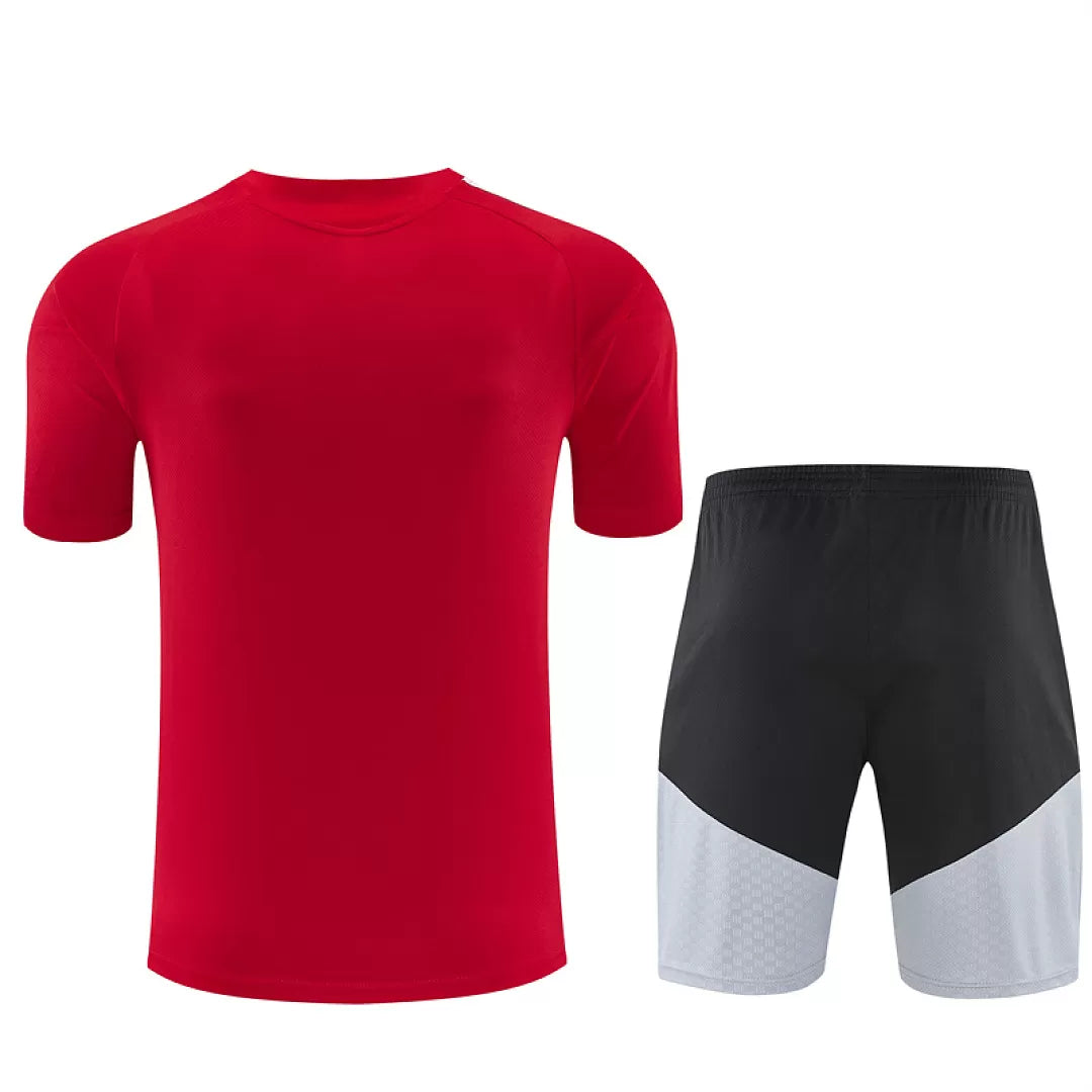 Completino Manica Corta Spagna 2026 Uomo Rosso | Kit Allenamento
