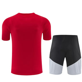 Completino Manica Corta Spagna 2026 Uomo Rosso | Kit Allenamento