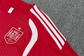 Completino Manica Corta Spagna 2026 Uomo Rosso | Kit Allenamento