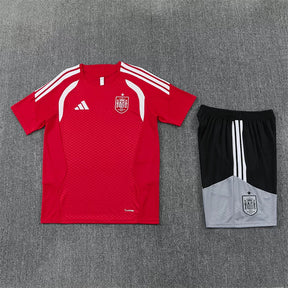 Completino Manica Corta Spagna 2026 Uomo Rosso | Kit Allenamento