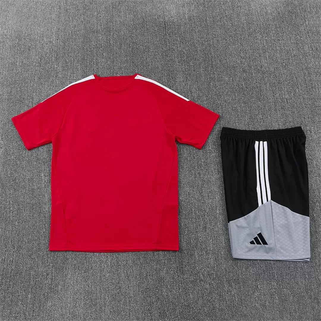 Completino Manica Corta Spagna 2026 Uomo Rosso | Kit Allenamento