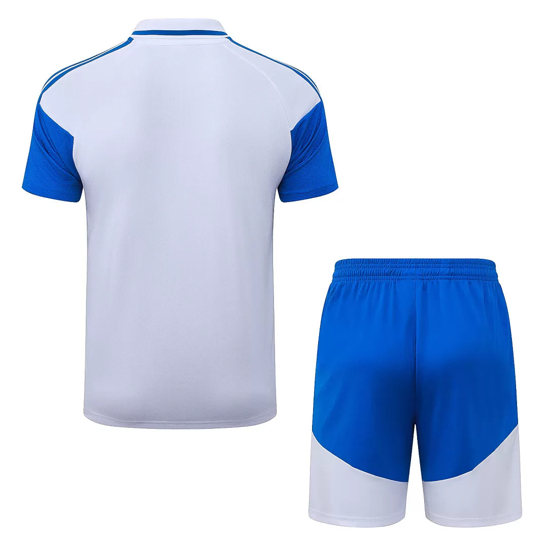 Completino Polo 26/27 Uomo Bianco e Blu | Kit Allenamento