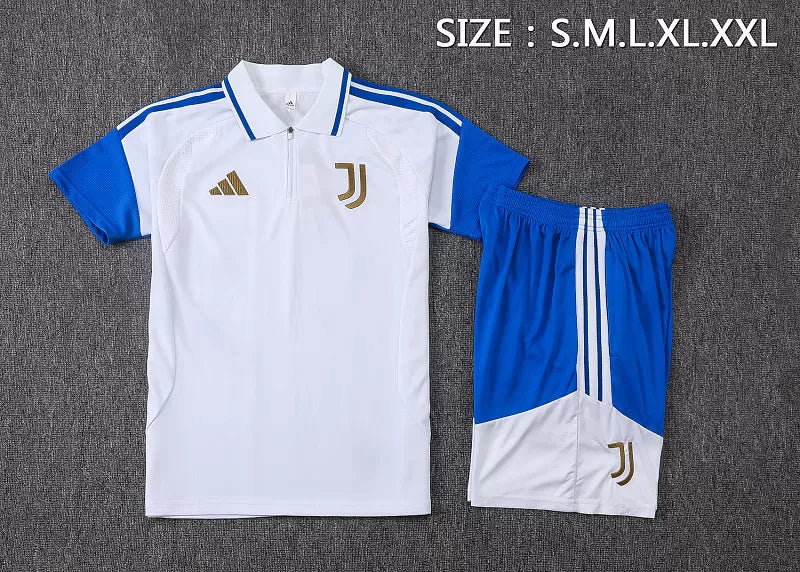 Completino Polo 26/27 Uomo Bianco e Blu | Kit Allenamento