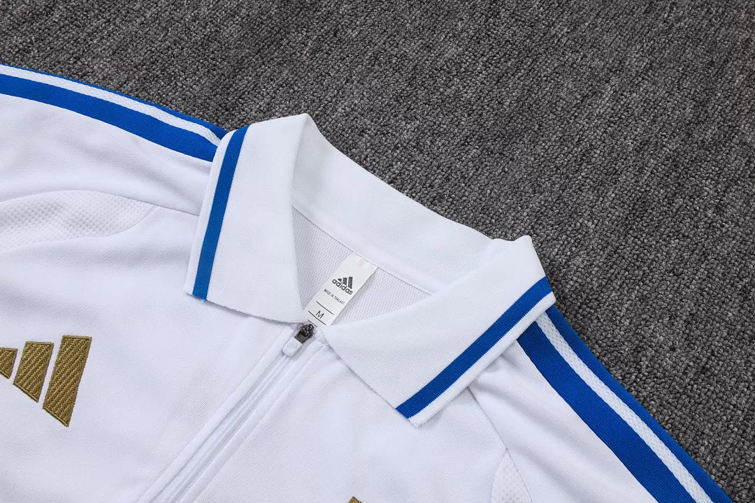Completino Polo 26/27 Uomo Bianco e Blu | Kit Allenamento