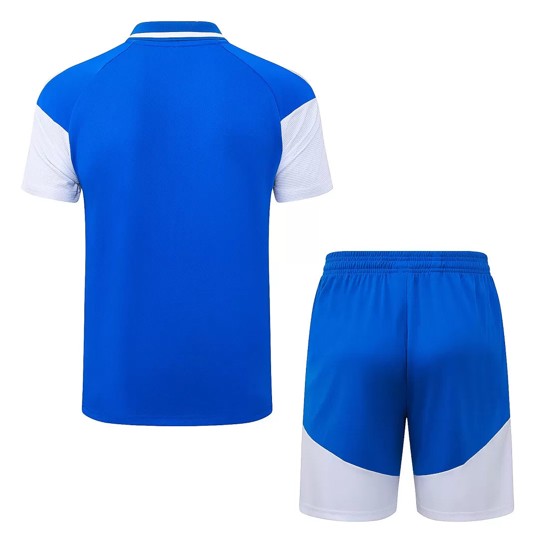 Completino Polo 26/27 Uomo Blu Elettrico | Kit Allenamento