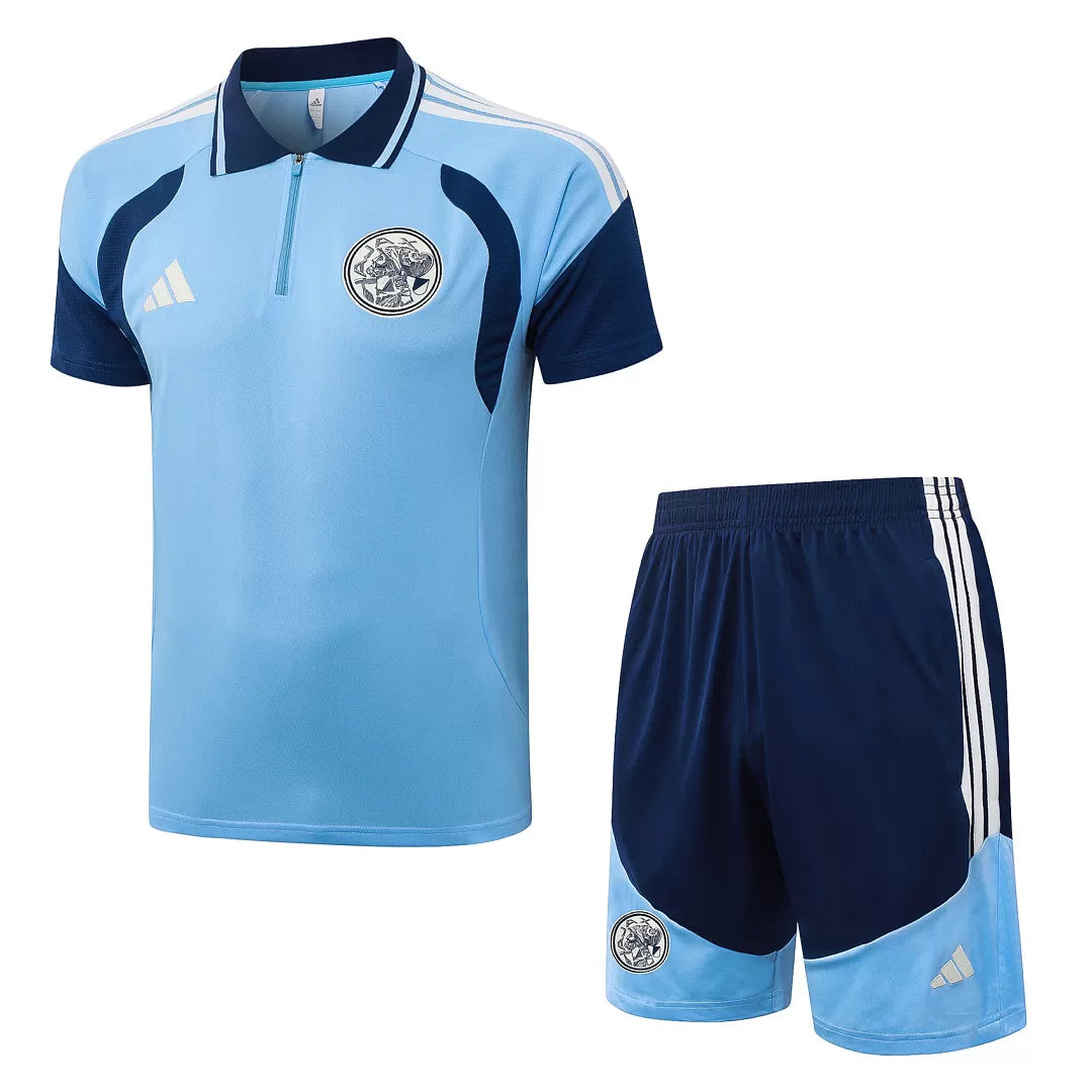 Completino Polo Ajax 26/27 Uomo Azzurro | Kit Allenamento