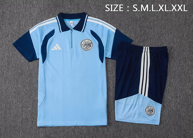 Completino Polo Ajax 26/27 Uomo Azzurro | Kit Allenamento
