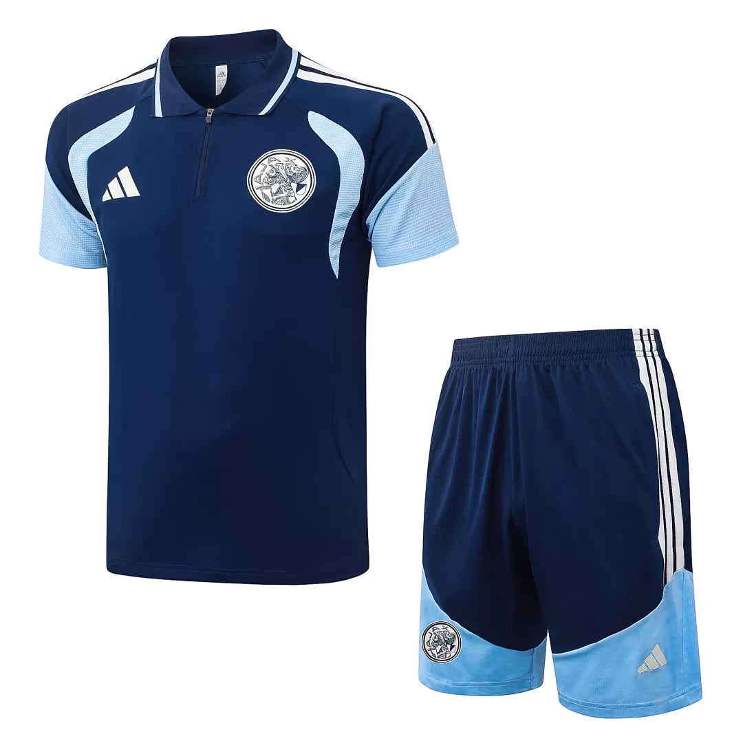 Completino Polo Ajax 26/27 Uomo Blu Navy | Kit Allenamento