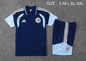 Completino Polo Ajax 26/27 Uomo Blu Navy | Kit Allenamento
