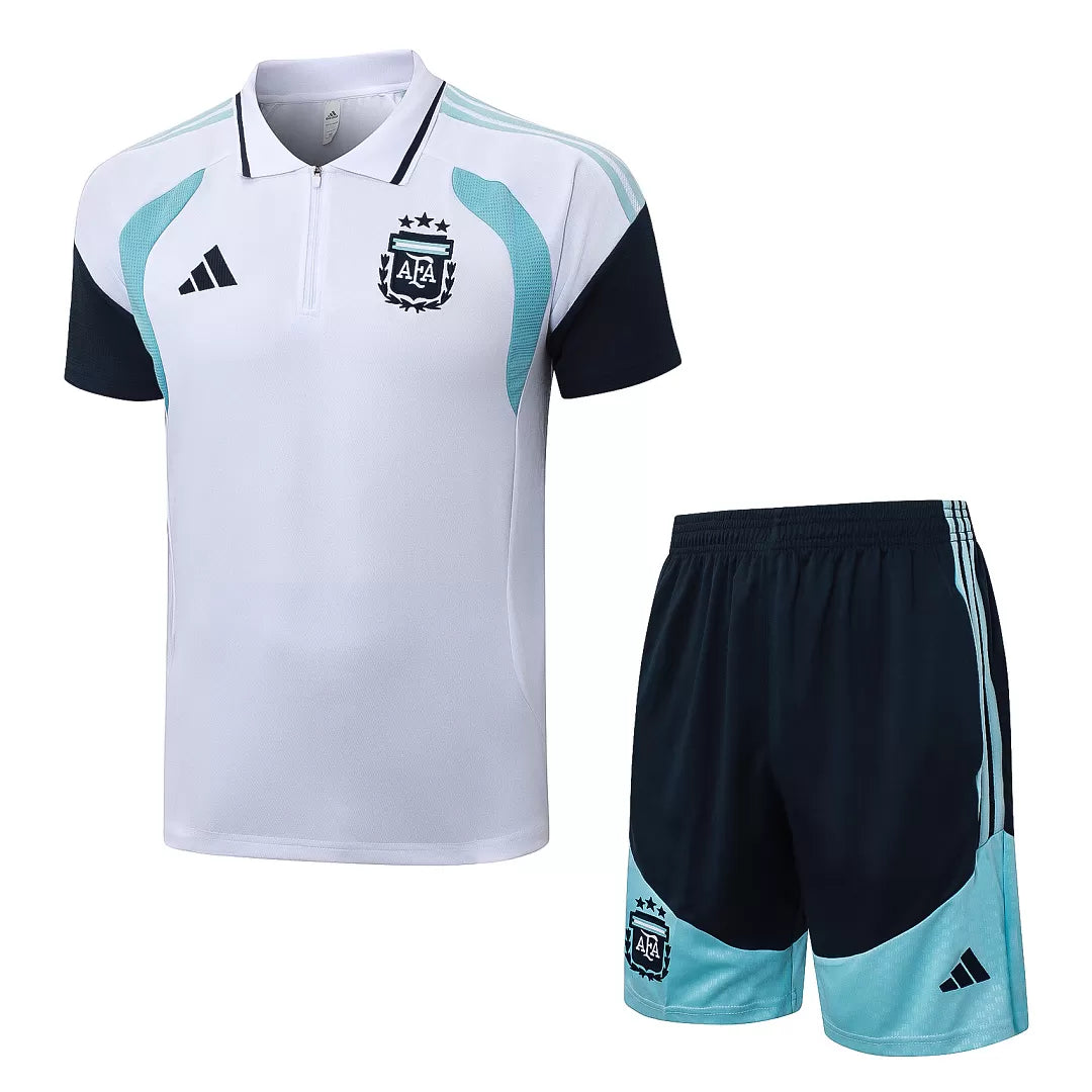 Completino Polo Argentina 2026 Uomo Bianco | Kit Allenamento