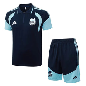 Completino Polo Argentina 2026 Uomo Blu Navy e Azzurro | Kit Allenamento
