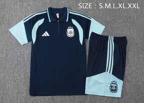 Completino Polo Argentina 2026 Uomo Blu Navy e Azzurro | Kit Allenamento