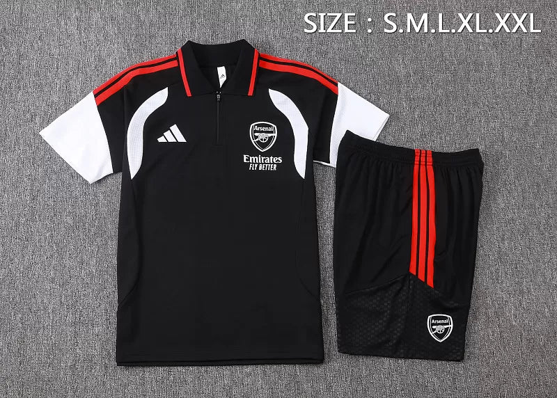Completino Polo Arsenal 26/27 Uomo Nero | Kit Allenamento