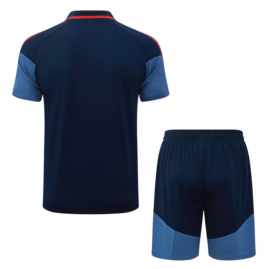 Completino Polo Bayern Munich 26/27 Uomo Blu Navy | Kit Allenamento