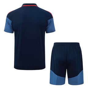 Completino Polo Bayern Munich 26/27 Uomo Blu Navy | Kit Allenamento