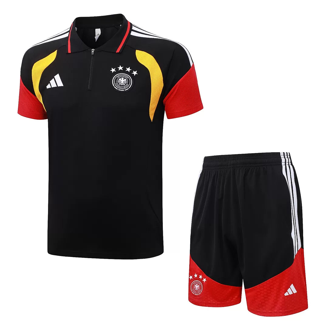 Completino Polo Germania 2026 Uomo Nero | Kit Allenamento