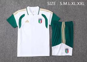 Completino Polo Italia 2026 Uomo Bianco/Verde | Kit Allenamento