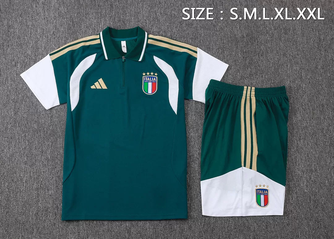 Completino Polo Italia 26/27 Uomo Verde | Kit Allenamento