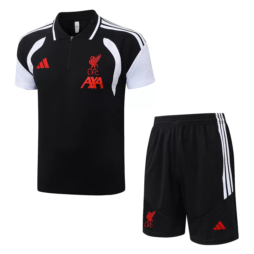 Completino Polo Liverpool 26/27 Uomo Nero | Kit Allenamento