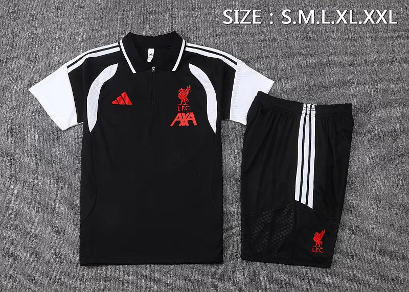 Completino Polo Liverpool 26/27 Uomo Nero | Kit Allenamento
