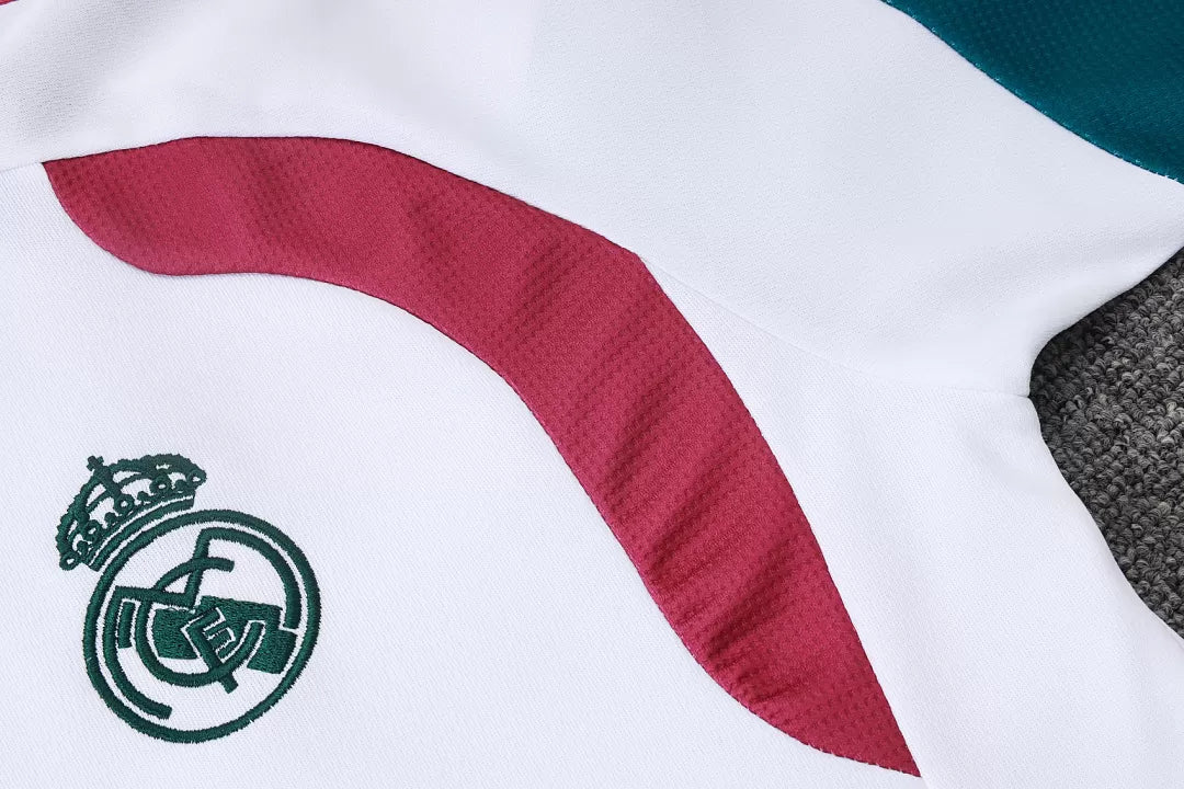 Completino Polo Real Madrid 26/27 Uomo Bianco | Kit Allenamento