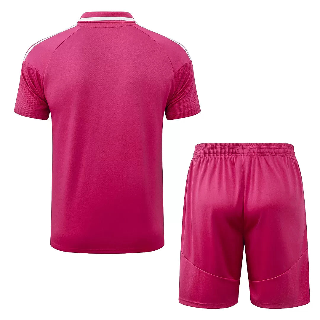 Completino Polo Real Madrid 26/27 Uomo Fucsia | Kit Allenamento