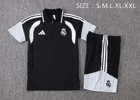 Completino Polo Real Madrid 26/27 Uomo Nero | Kit Allenamento