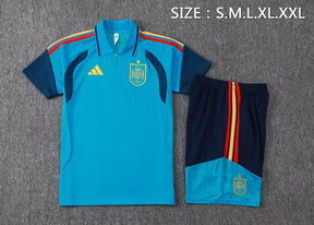 Completino Polo Spagna 2026 Uomo Azzurro | Kit Allenamento
