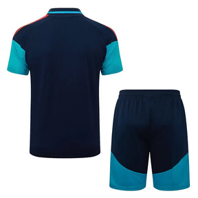 Completino Polo Spagna 2026 Uomo Blu Navy | Kit Allenamento