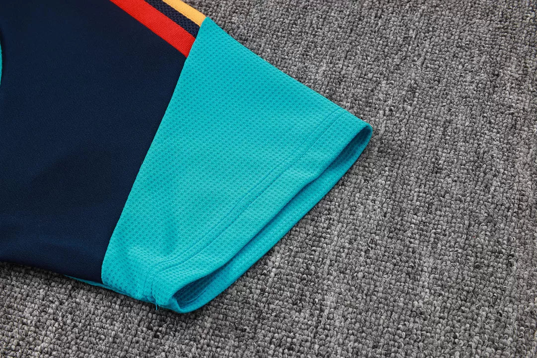 Completino Polo Spagna 2026 Uomo Blu Navy | Kit Allenamento