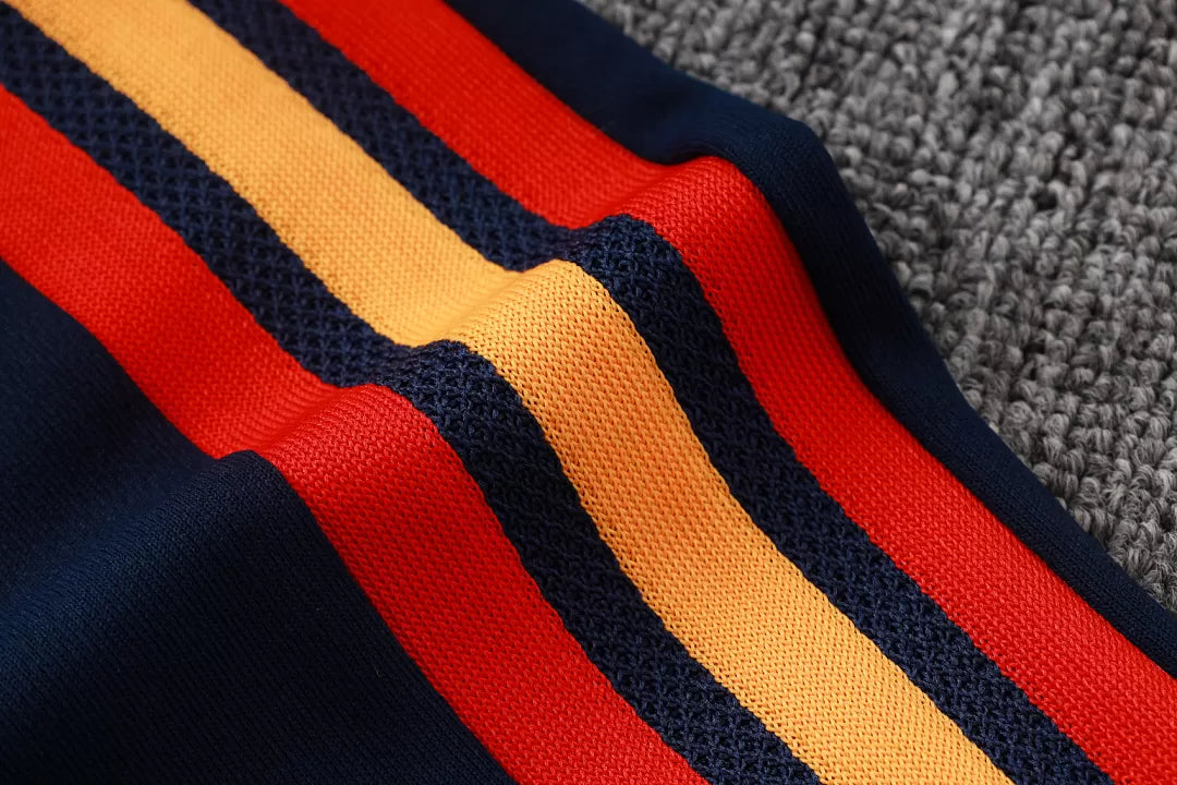 Completino Polo Spagna 2026 Uomo Blu Navy | Kit Allenamento