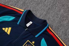 Completino Polo Spagna 2026 Uomo Blu Navy | Kit Allenamento