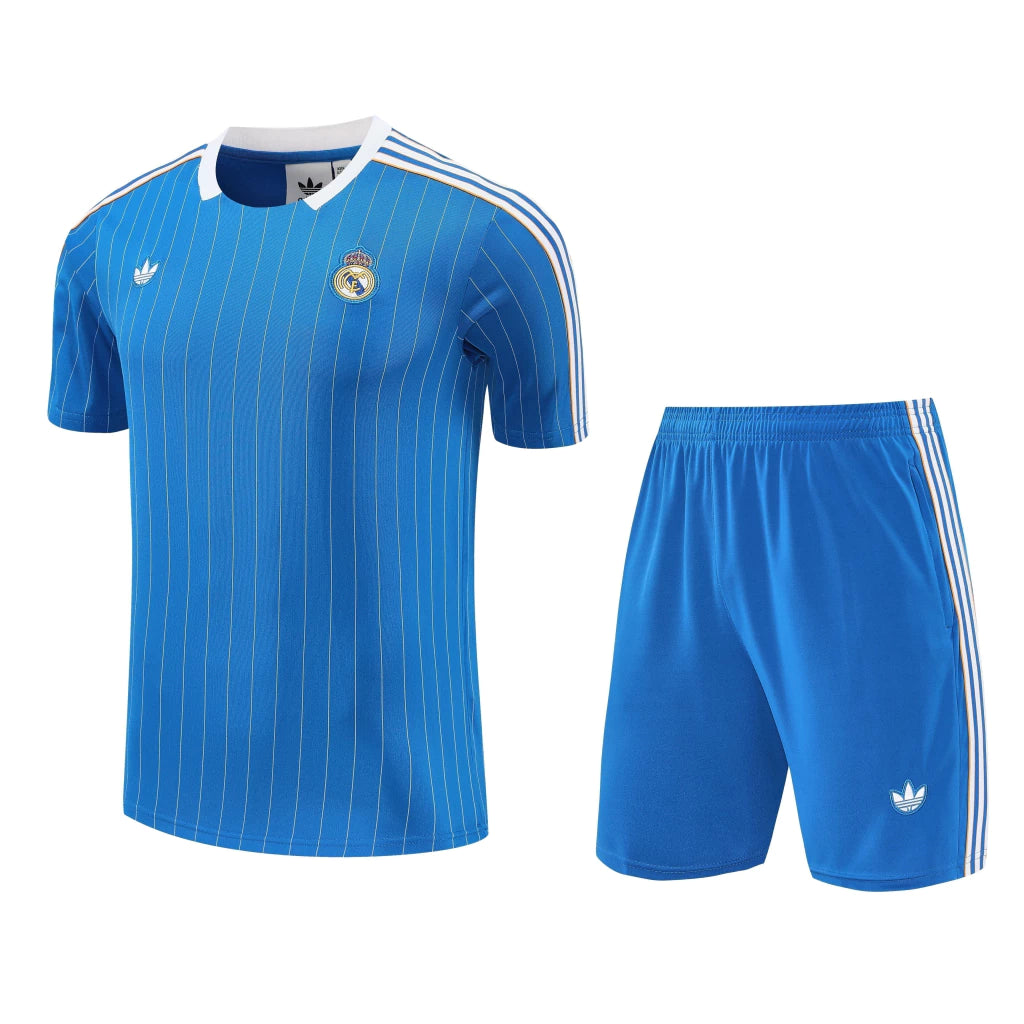 Kit Allenamento Real Madrid Icons Blue 25/26 | Kit da Calcio