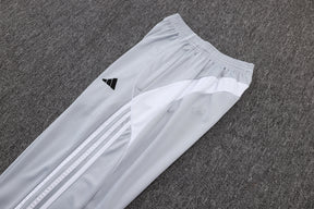 Real Madrid White/Gray Tracksuit Half-Zip 25/26