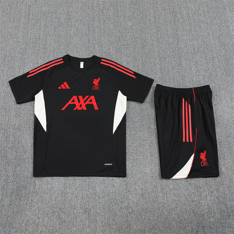 Kit Shirt + Shorts Liverpool Black/Red 25/26