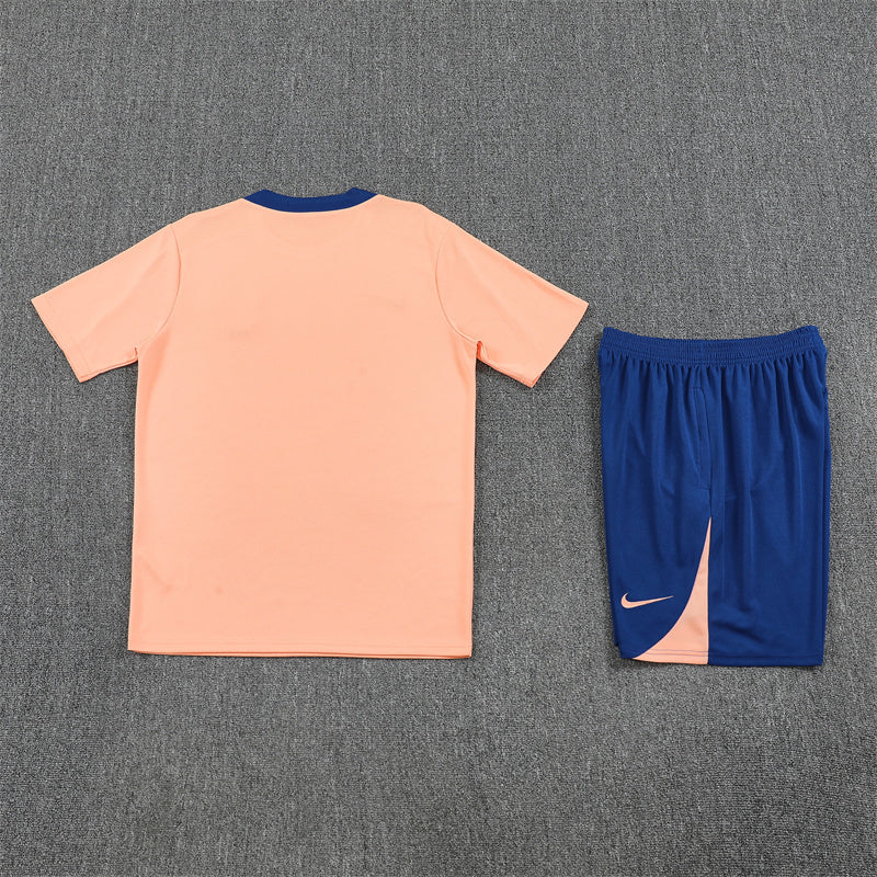 Tenue maillot + short France rose/bleu entraînement 25/26