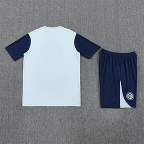 Inter Milan White/Blue Training Shirt + Shorts Kit 25/26